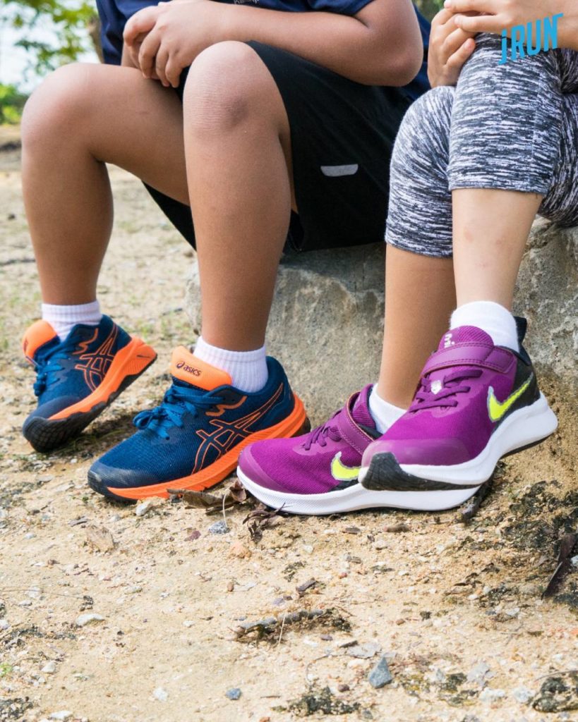 iRun Singapore Kids Collection Asics and Nike Running Shoes